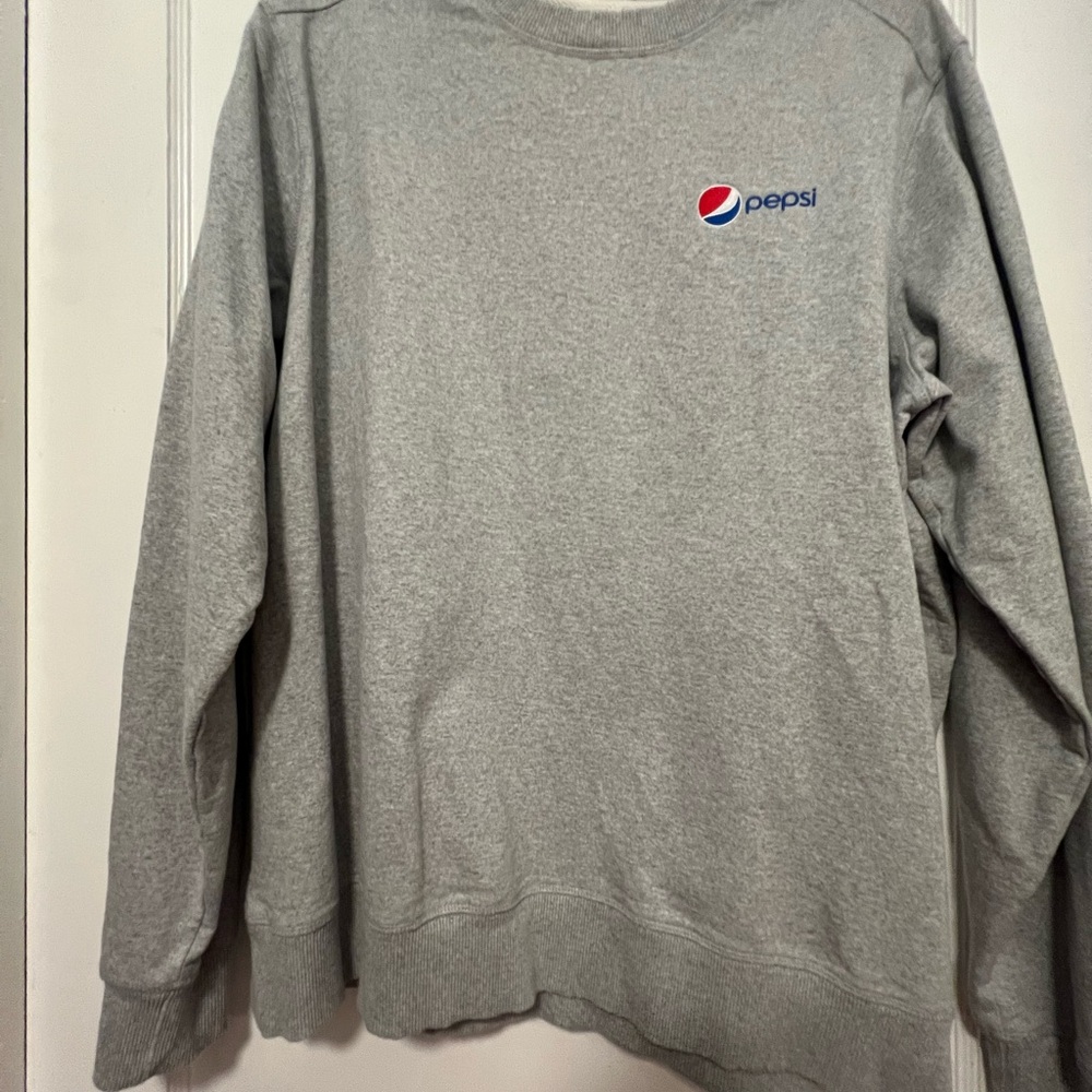 Pepsi Gray Crewneck Sweater Classic Design